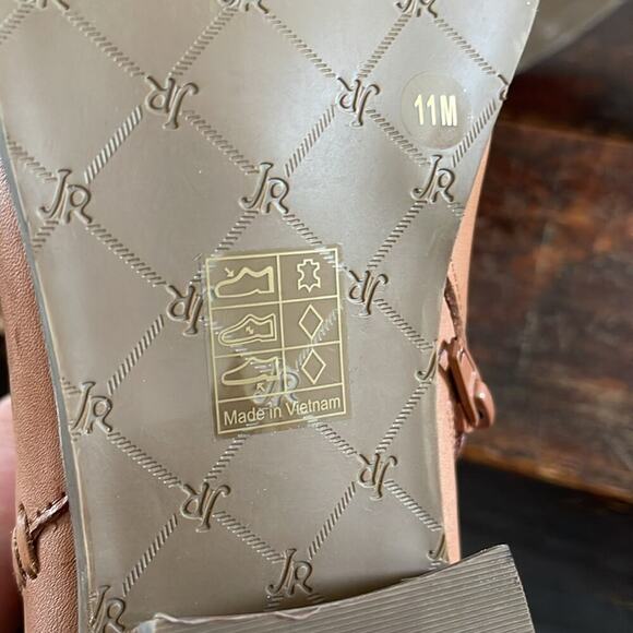 Jack Rogers Tan Leather Ankle Booties Size 11 NWOT - Picture 8 of 8